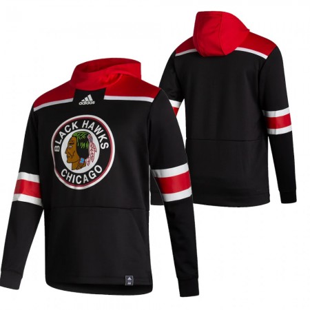 Chicago Blackhawks Blank 2020-21 Reverse Retro Sawyer Hooded Sweatshirt - Herr